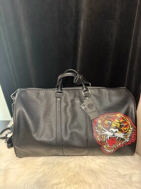 🐅 Ed Hardy Roaring Tiger Black Duffle Weekend Bag